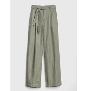 GAP Pants - NWT Gap Linen High Rise Wide Leg Pants 6 Black c39 GAP Pants - NWT Gap Linen High Rise Wide Leg Pants 6 Black c39